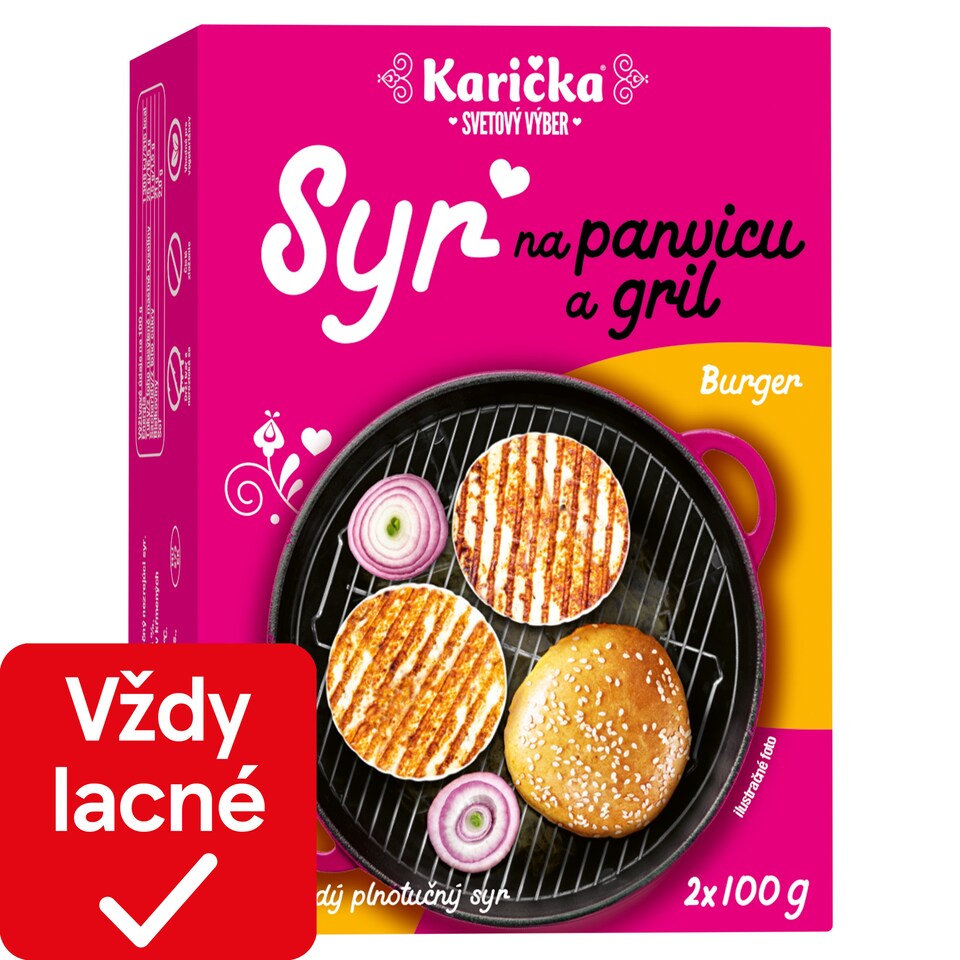 obrázok 1 z Karička Syr na panvicu a gril typu Halloumi Burger 2 x 100 g