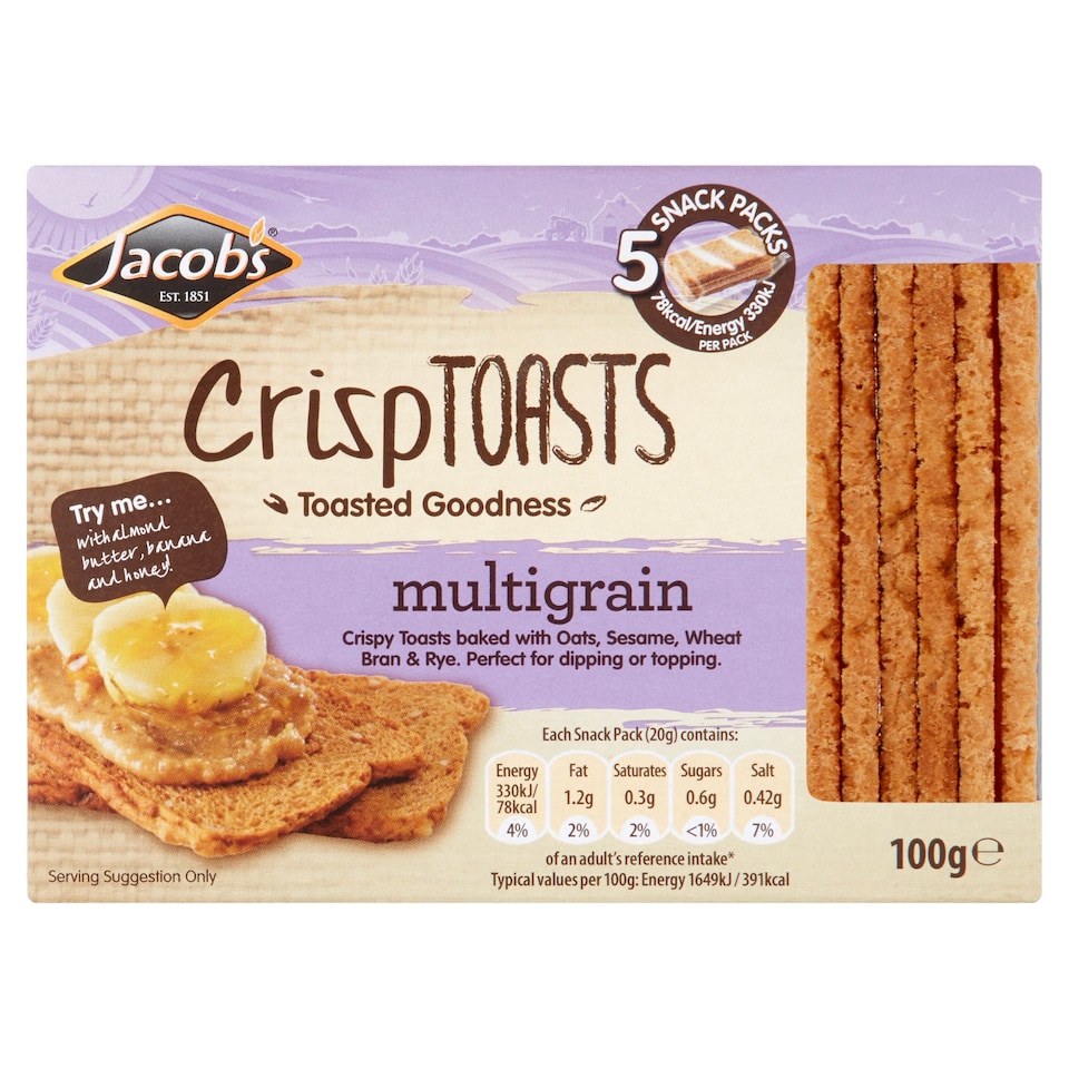 Jacobs Crisp Toast Multigrain 100G