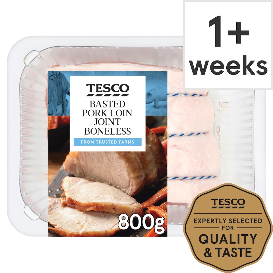 Tesco Basted Pork Loin Joint 800G