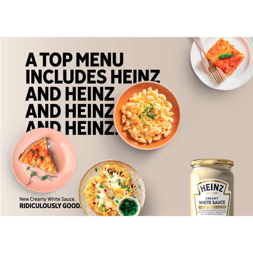 image 1 of Heinz Creamy Cheese White Pasta Sauce 490g 