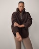 image 2 of F&F Active OUTDOOR Fleece Half Zip Jacket in Chocolate