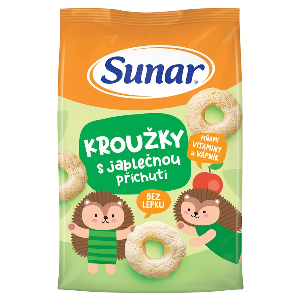 Sunar detské chrumky jablčné krúžky 12m+, 50 g