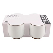 F&F Home Nova Porcelain Egg Cup 4 Pack