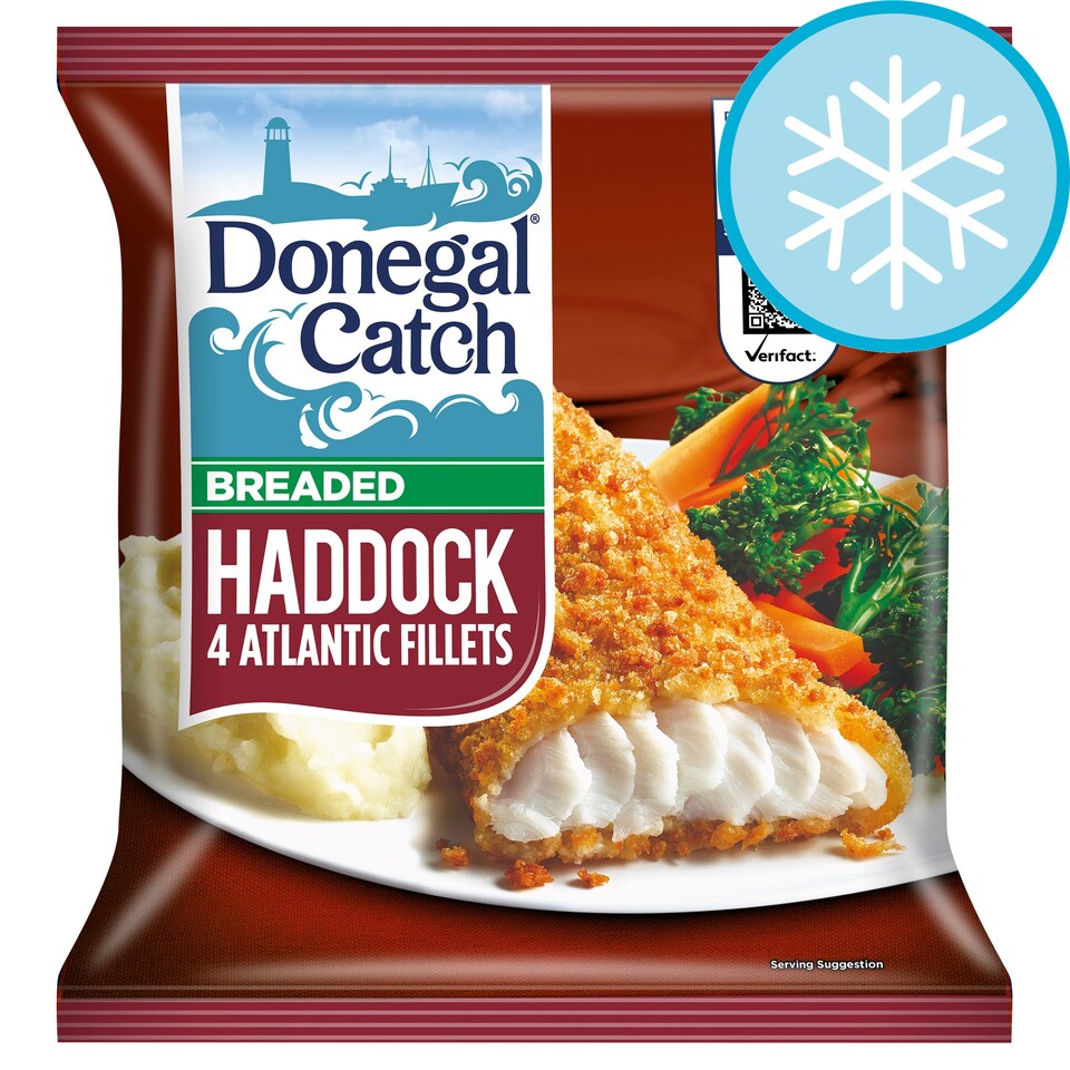 Donegal Catch Breaded Haddock 4 Fillets 400G Tesco Groceries