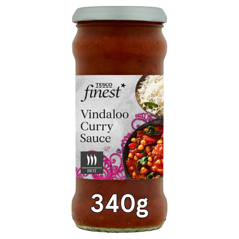 image 1 of Tesco Finest Hot Curry Sauce with Tomatoes, Red Chilli and Roasted Spices 340g