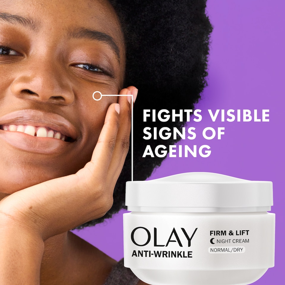 image 1 of Olay Anti Wrinkle Firm & Lift Night Moisturiser 50ml