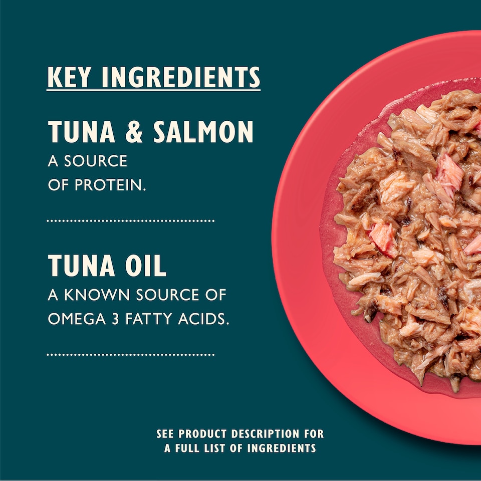 image 1 of Lily's Kitchen Cat Shredded Fillets Tuna & Salmon 70G