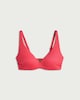 image 4 of F&F Ribbed Padded Bikini Top in Pink