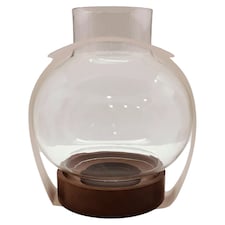 F&F Home Wooden Pillar Candle Holder