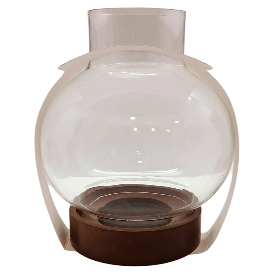 F&F Home Wooden Pillar Candle Holder