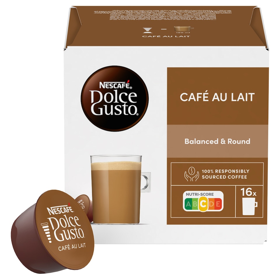 Obrázek 1 pro produkt NESCAFÉ Dolce Gusto Café au Lait kávové kapsle 16 ks
