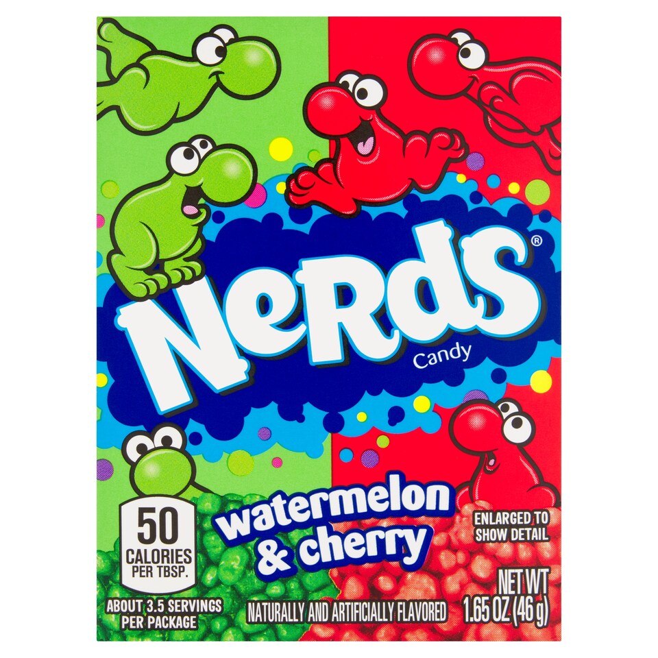 Wonka Nerds Wild Cherry & Watermelon Candy 46.7G