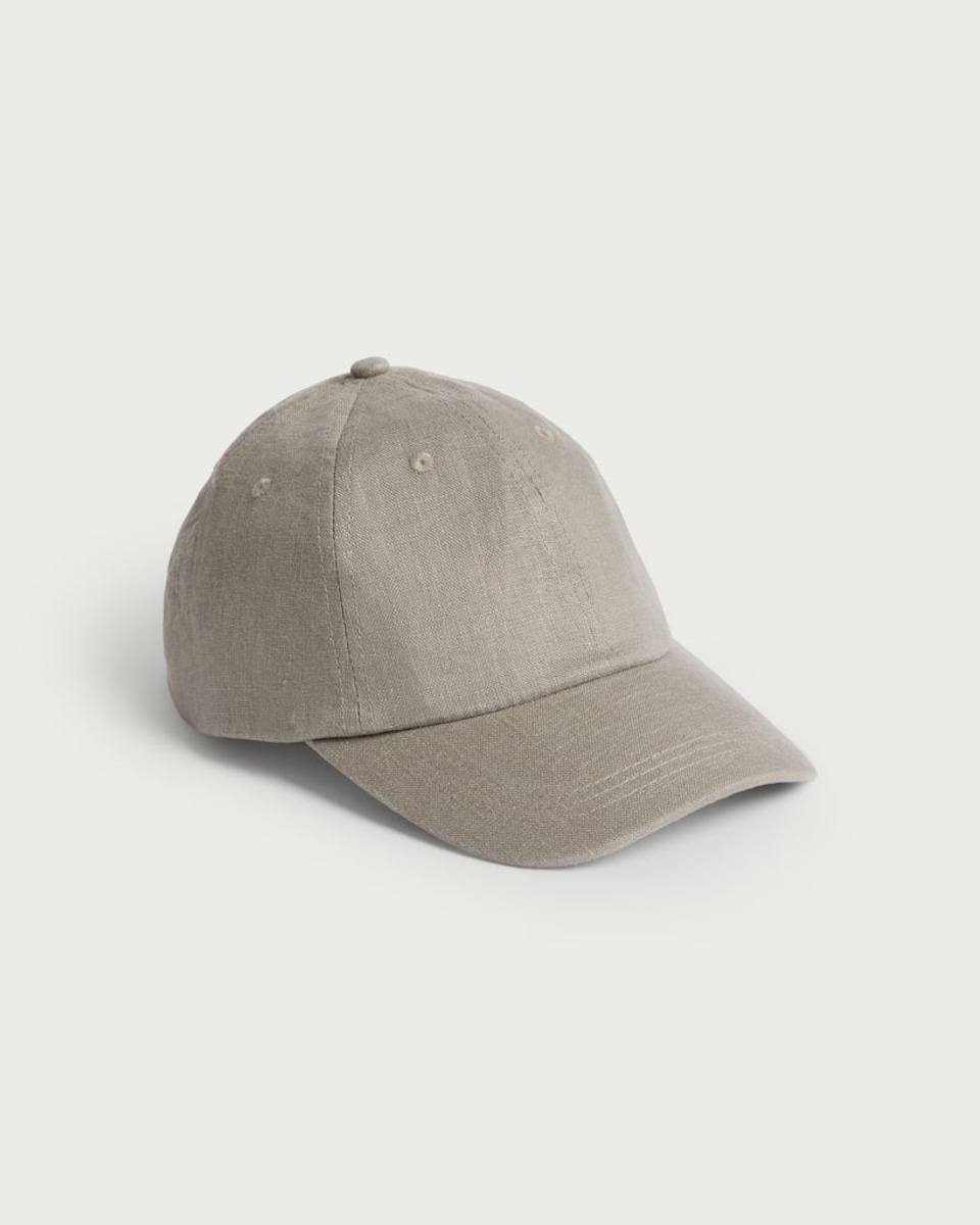 F&F Pure Linen Cap in Green