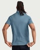 image 3 of F&F Modal Rich Textured Polo Shirt in Blue