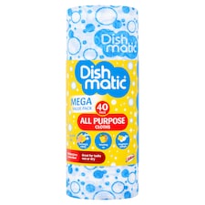 Dishmatic All purpose Mega Value Pack cloths 40pk 