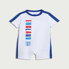 England Pure Cotton Printed Romper in White