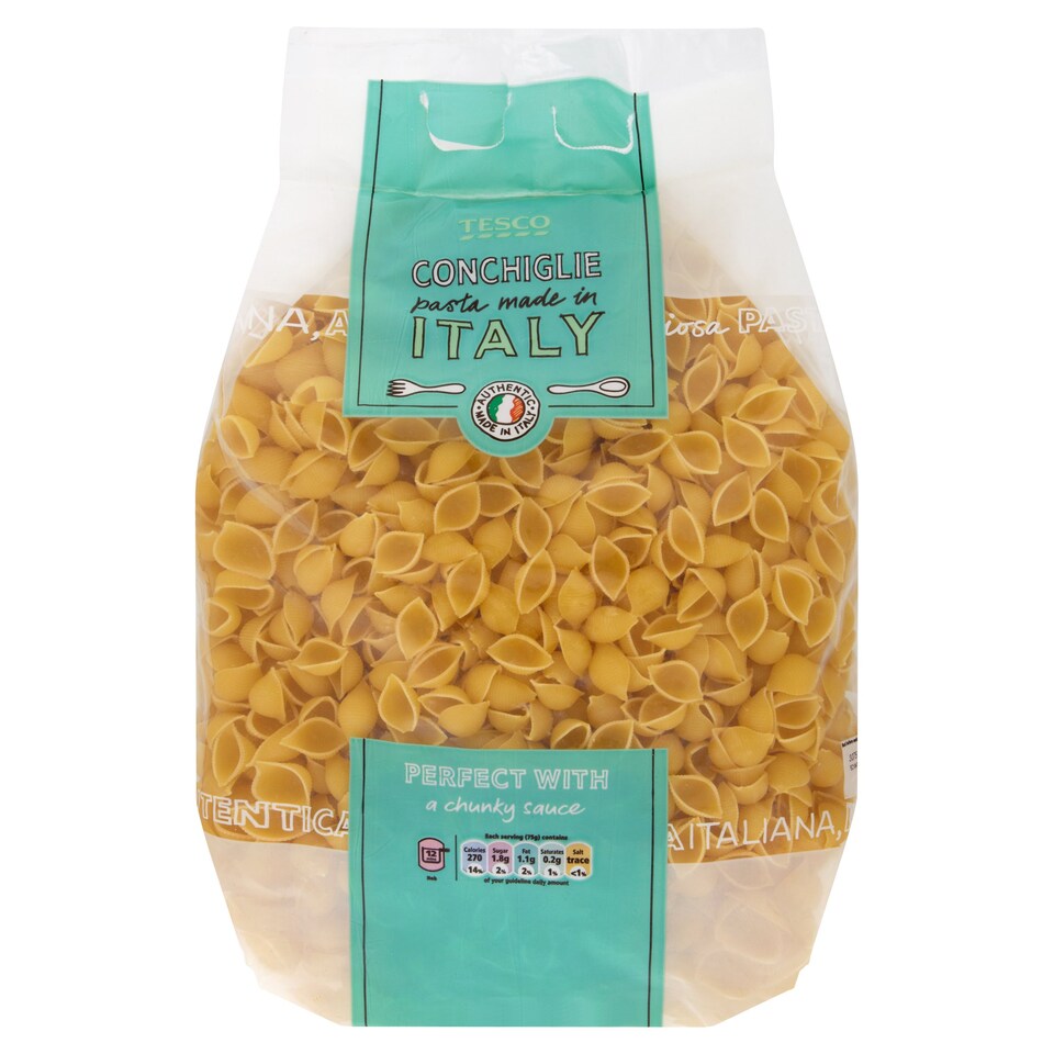 Tesco Conchiglie Pastashells 3Kg
