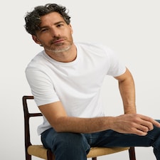 The F&F Edit Supima® Cotton Crew Neck T-Shirt in White
