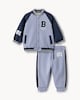 image 1 of F&F Baby 2-Piece Cotton Rich Varsity Set in Navy