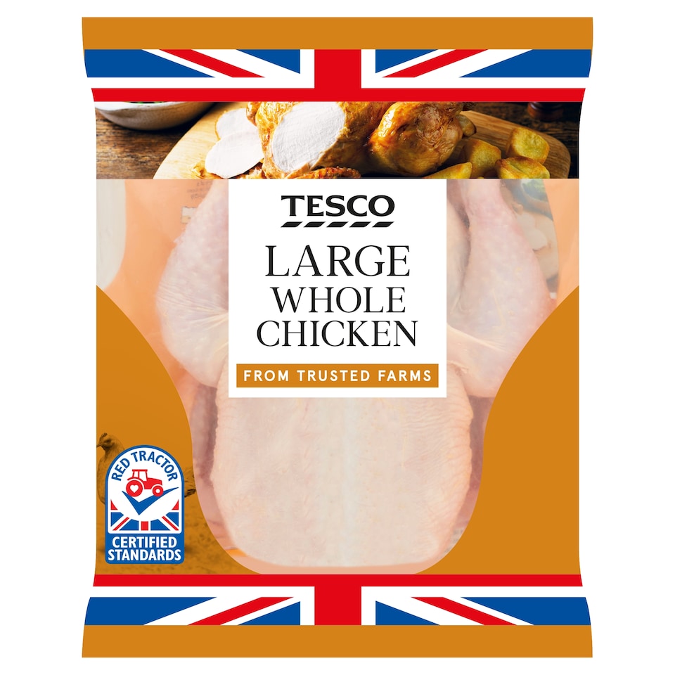 Tesco British Large Whole Chicken 1.5Kg - 1.9Kg