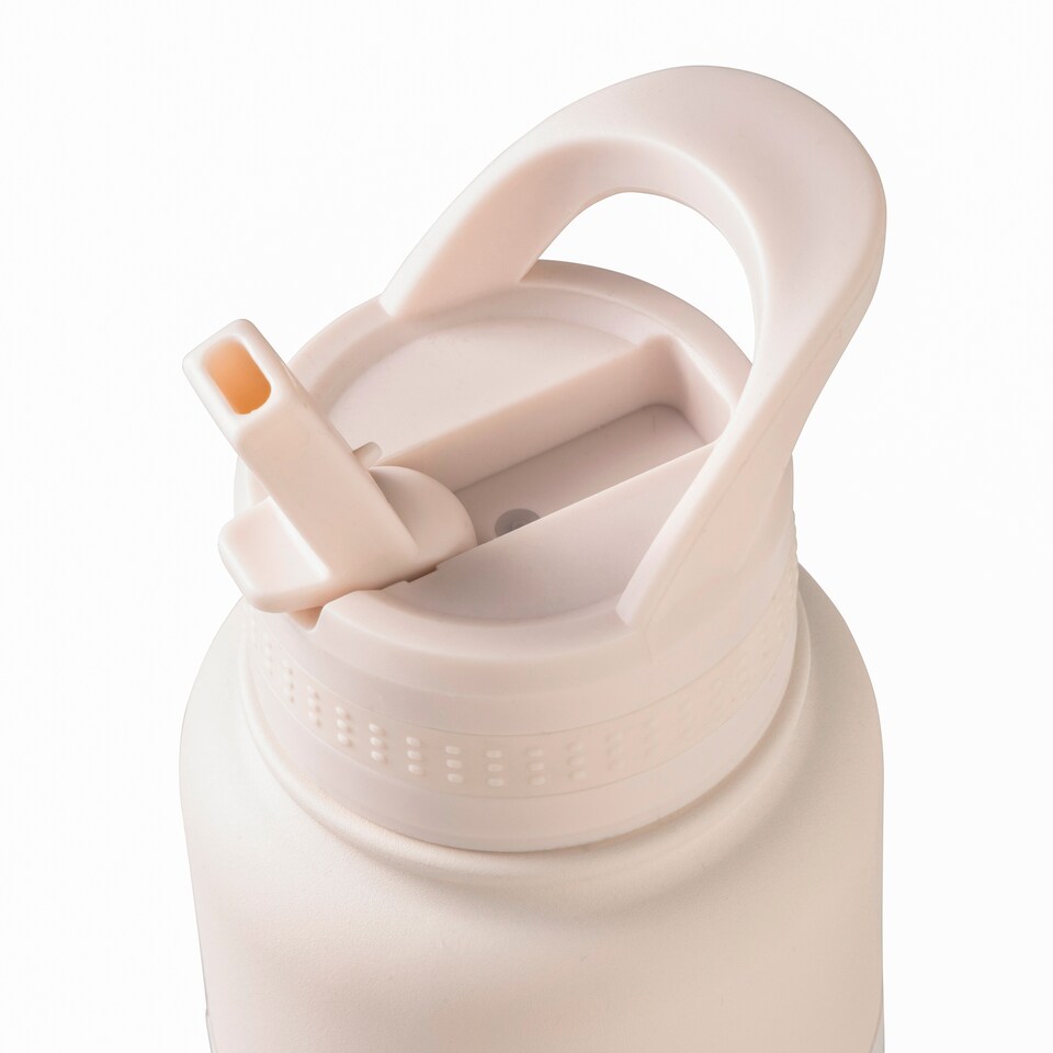 image 1 of Core Kitchen Pink Timber with Sipper Lid 1.2L