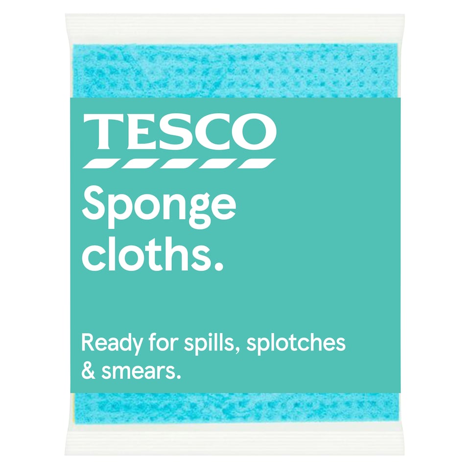 Tesco Sponge Cloths 4 Pack