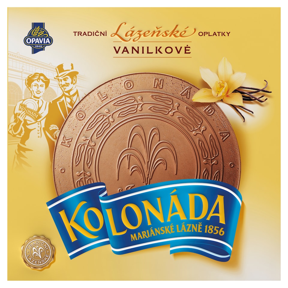Opavia lázeňské oplatky Kolonáda vanilkové 195g