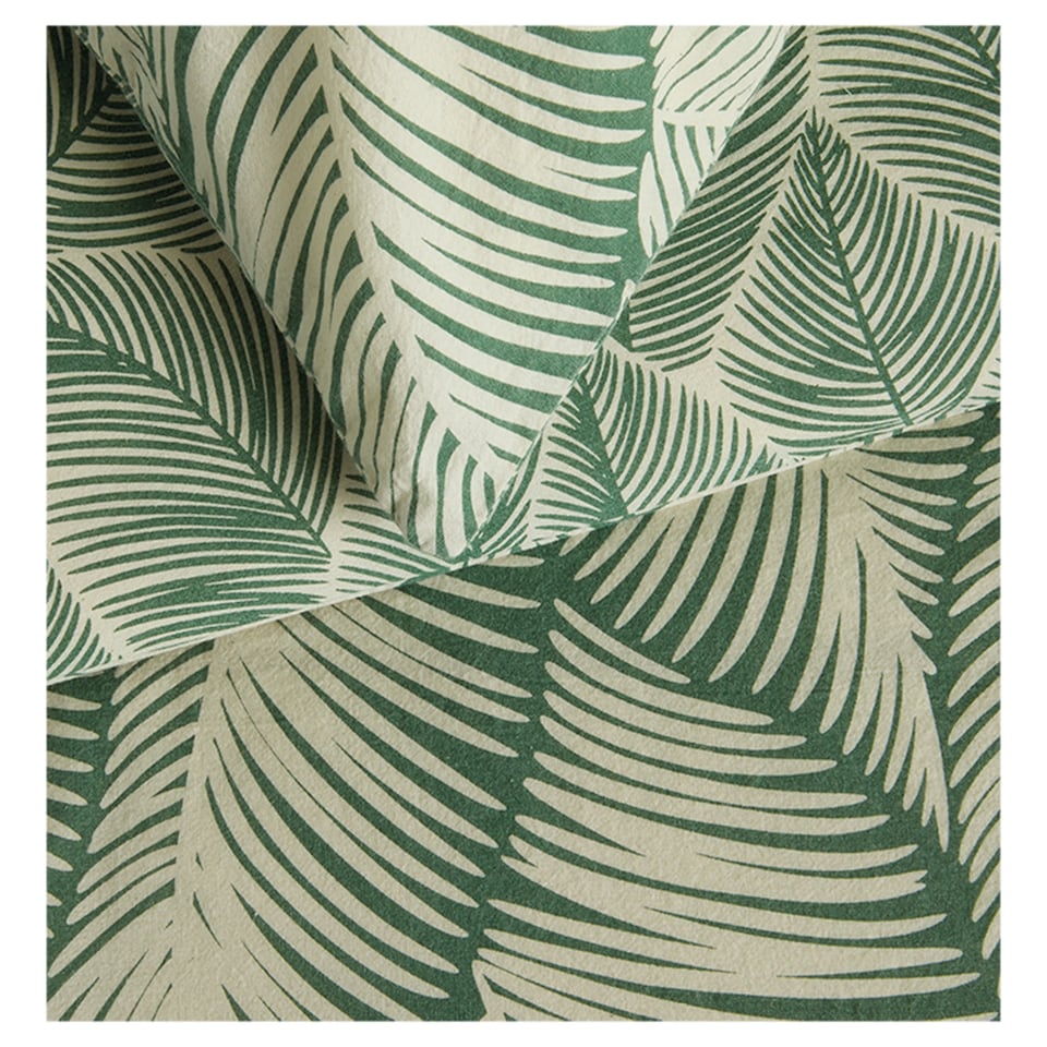 image 1 of F&F Home Bedding Natures Way Washed Cotton Fern Duvet Set Double