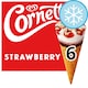image 1 of Cornetto Strawberry Ice Cream Cones 6x90ml