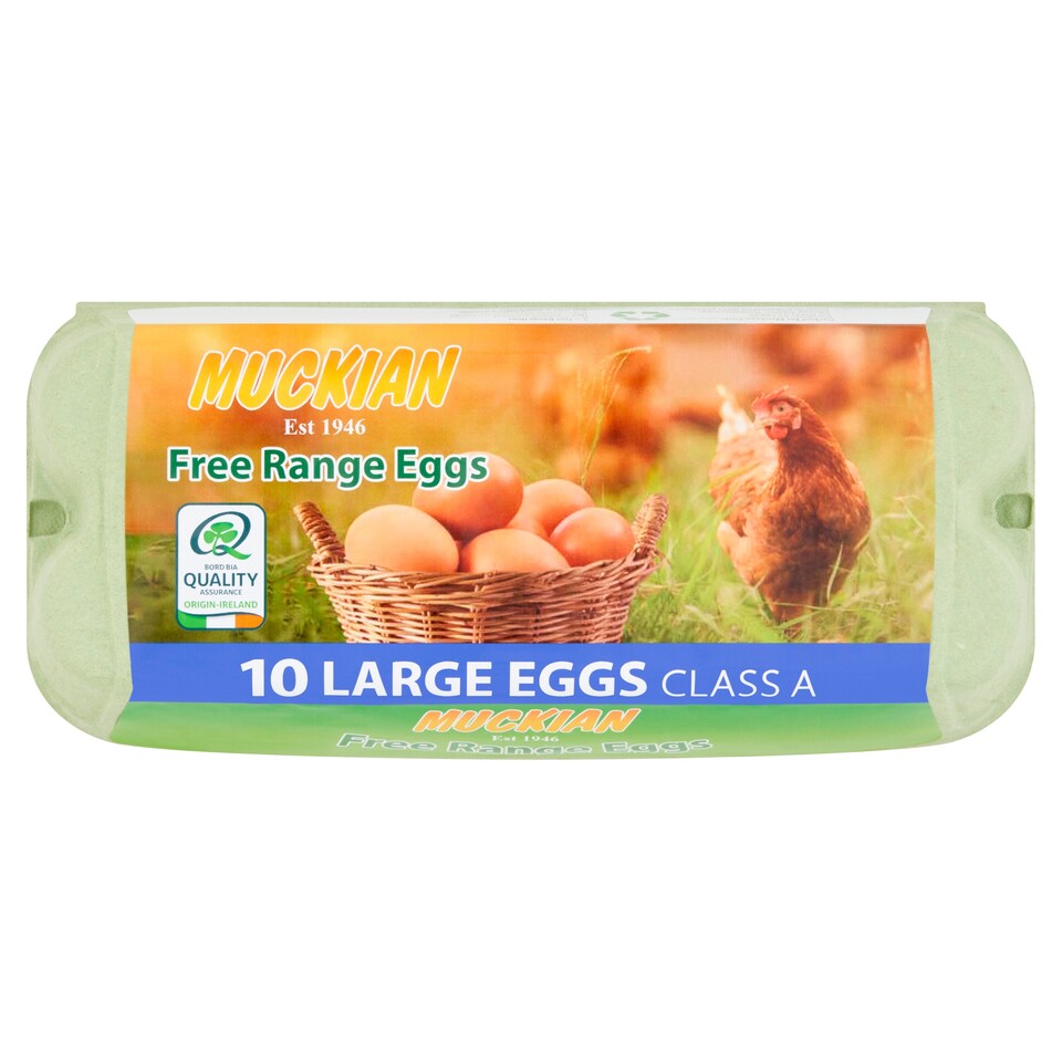 MUCKIAN FREE RANGE EGGS LARGE 10 EGGS