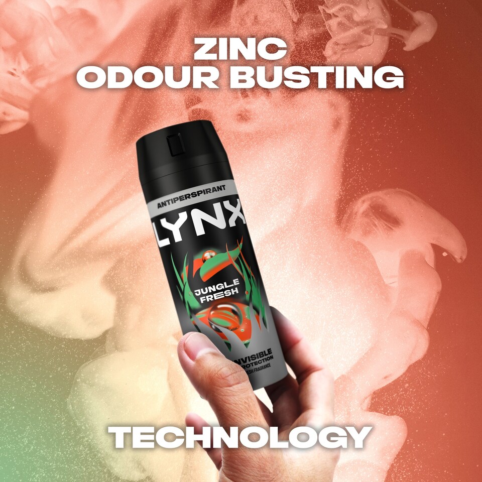 image 1 of Lynx 72h Jungle Fresh Antiperspirant Deodorant for Men 150ml