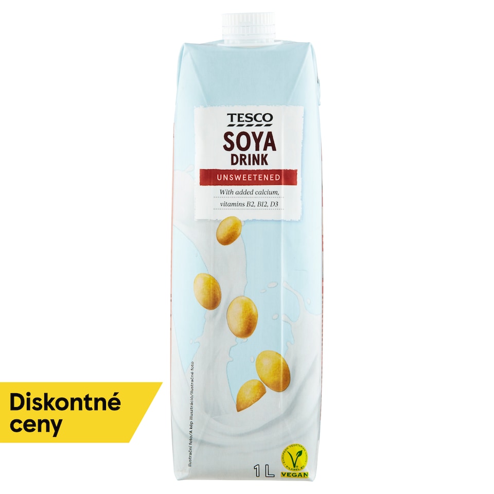 Tesco Soya Drink Unsweetened 1 L