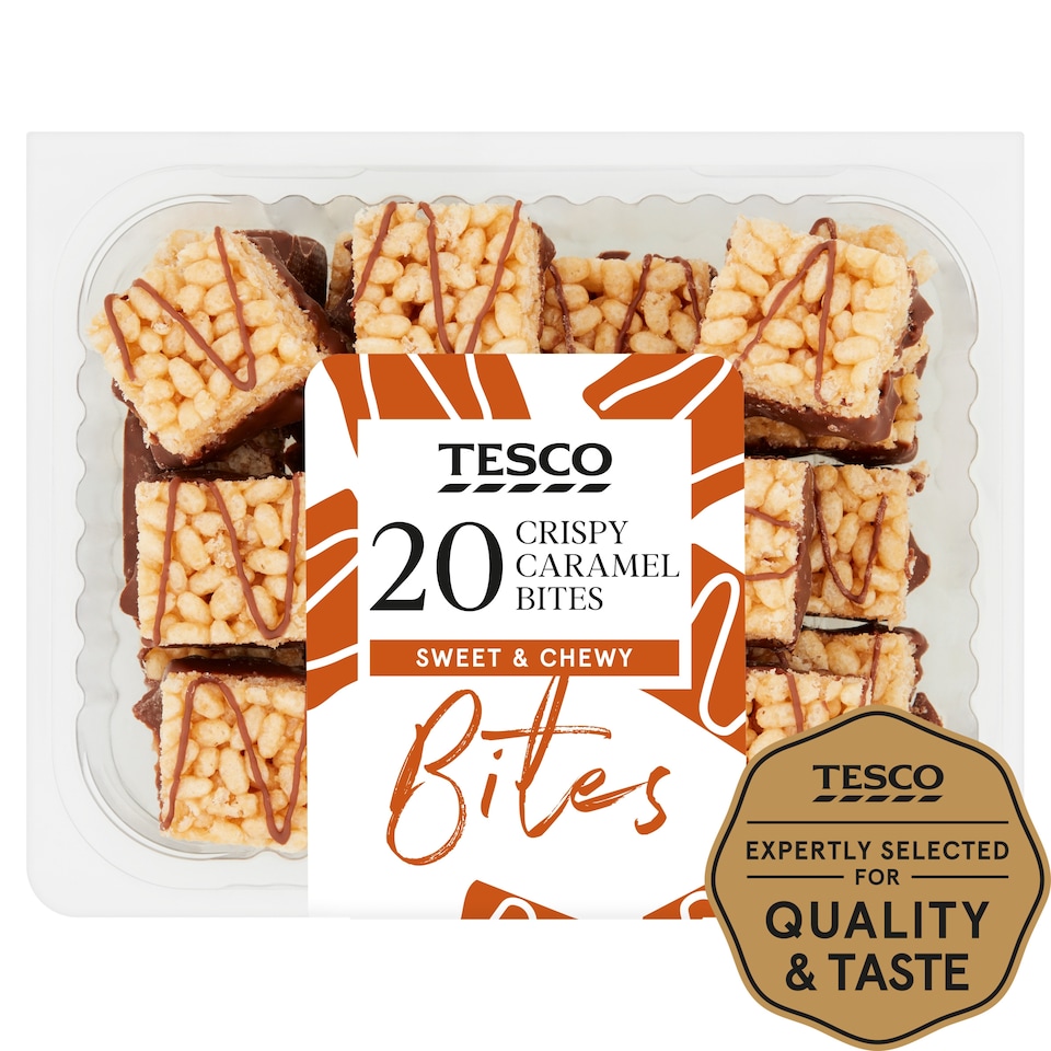 Tesco Crispy Caramel Bites 20 Pack