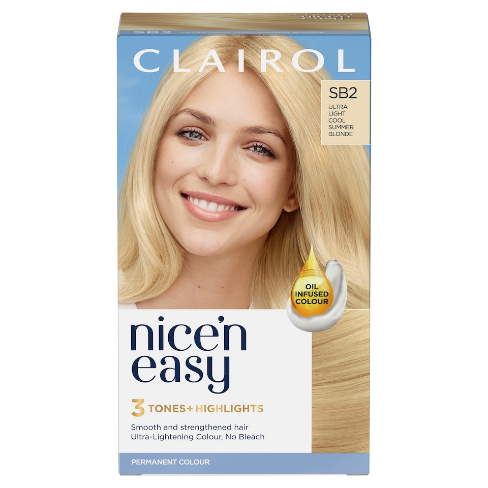 image 1 of Clairol Nice ‘N Easy Ultra Light Summer Blonde Sb2 Hair Dye