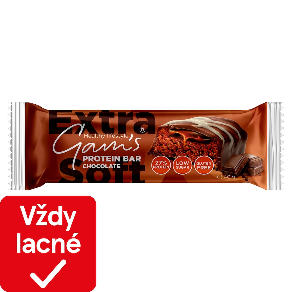 obrázok 1 z Gam's Protein ExtraSoft Bar Chocolate 40 g