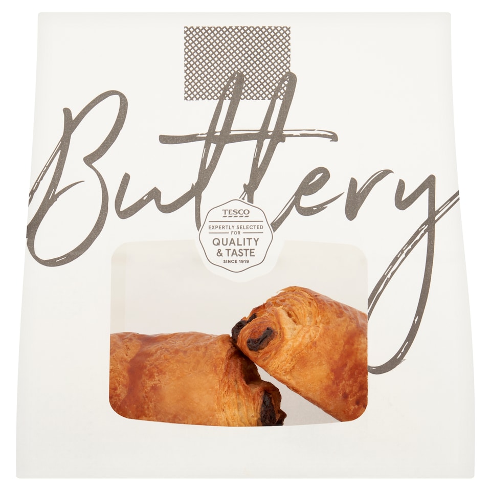 image 1 of Tesco All Butter Dark Chocolate Pain Au Chocolat 2 Pack