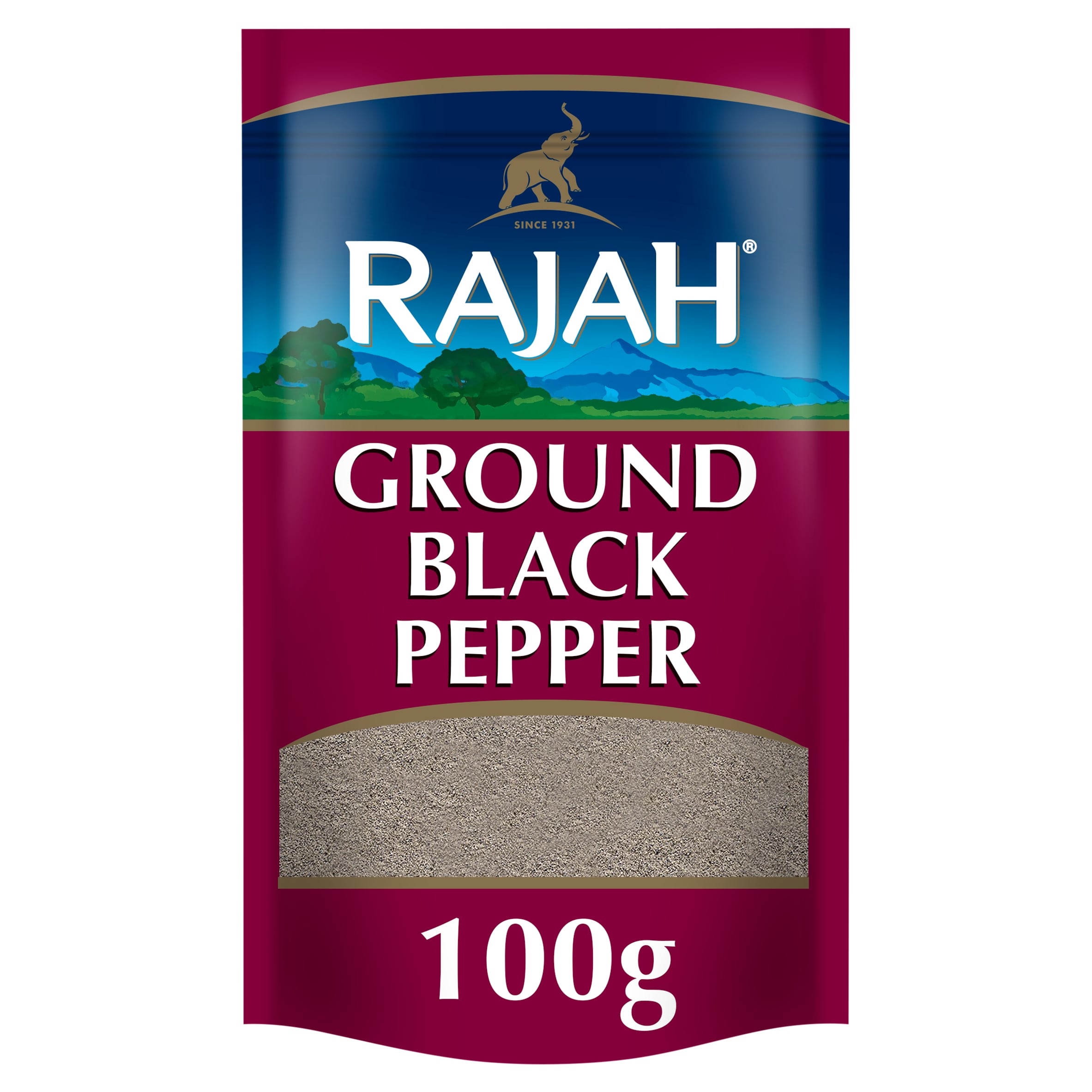 RAJAH GROUND BLACK PEPPER 100G