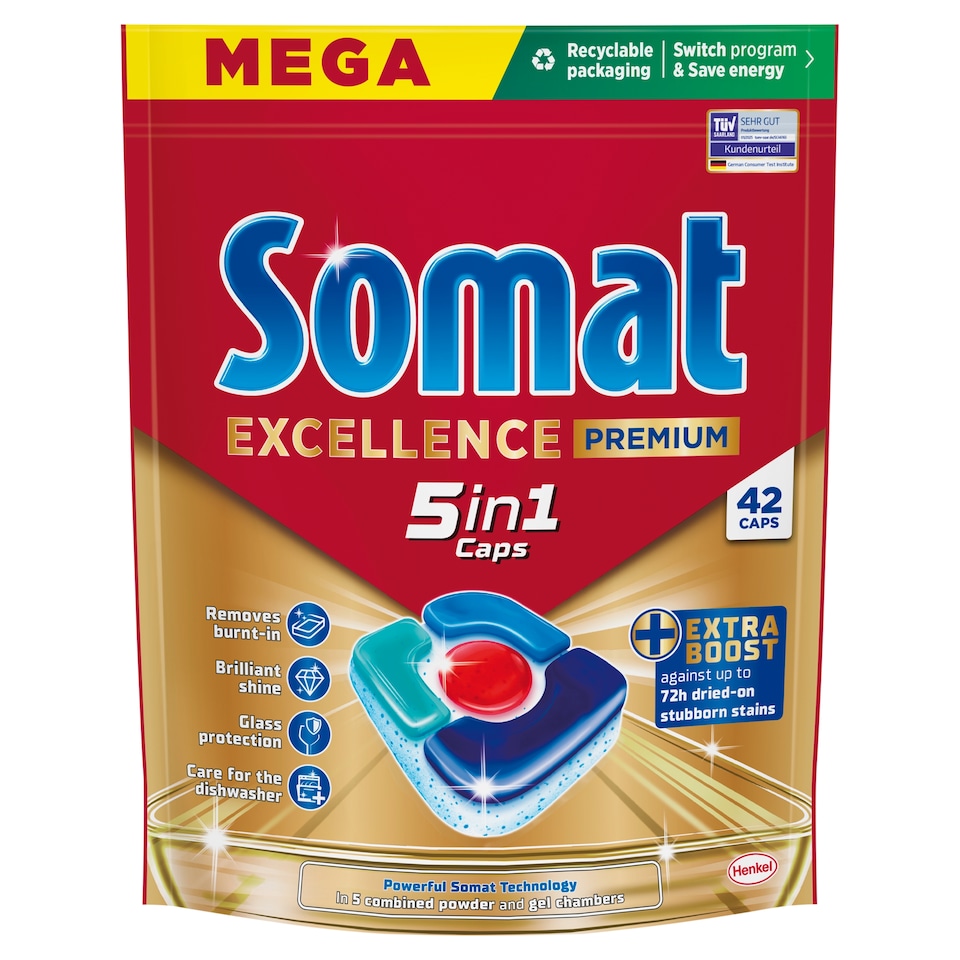 Somat 5in1 Excellence mosogatógép kapszula 42 db