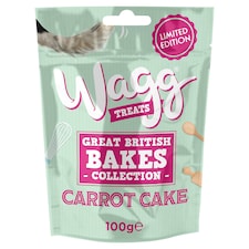 Wagg Carrot Cake Dog Treats 100g Clip Strip
