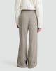 image 3 of The F&F Edit Checked Wide Leg Trousers in Brown