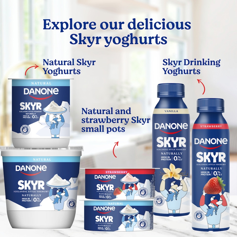 image 1 of Danone Skyr High Protein 0% Fat Natural Yoghurt 800g