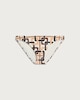 image 4 of F&F Chain Print Bikini Bottoms in Multi Orange
