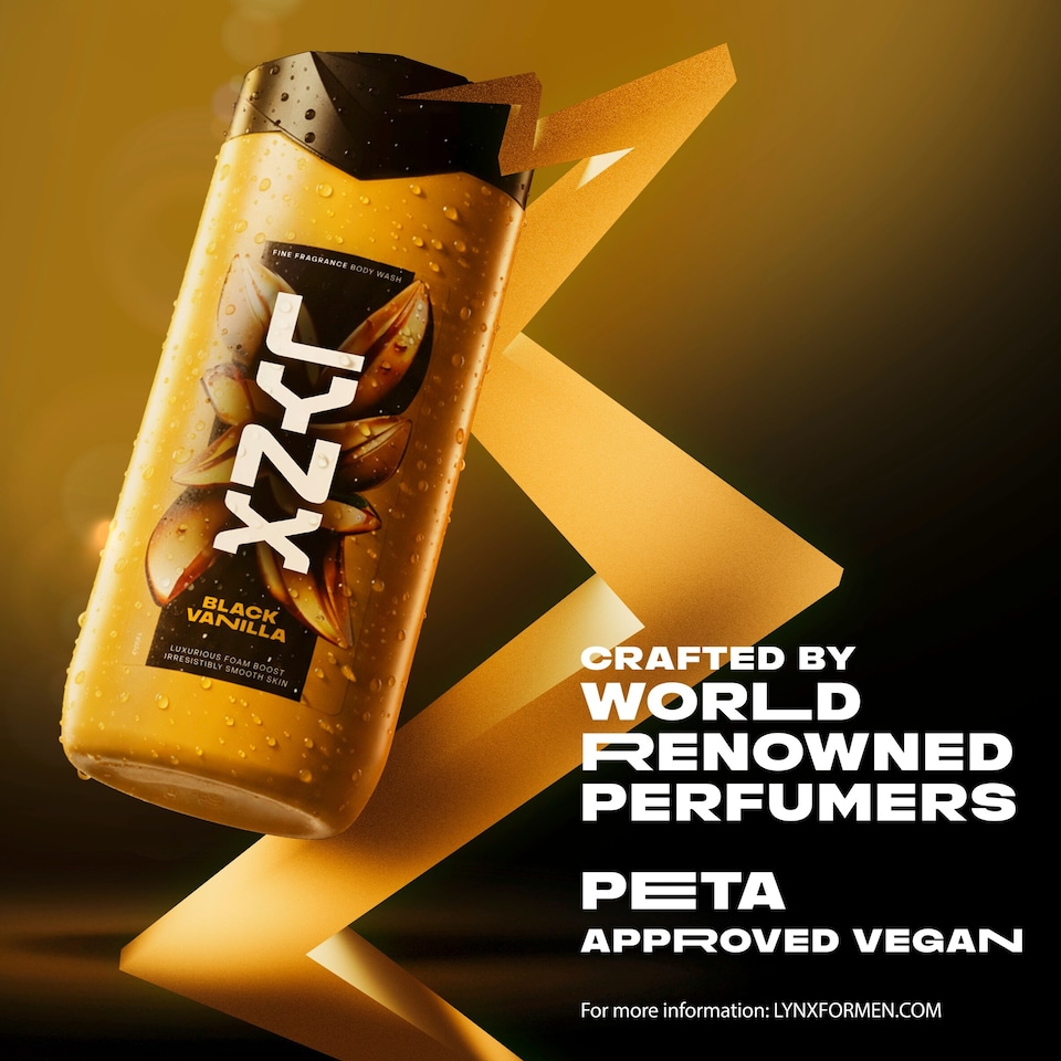 image 1 of Lynx Fine Fragrance Black Vanilla Body Wash 400ml