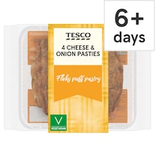 Tesco 4 Cheese & Onion Pasties 520g