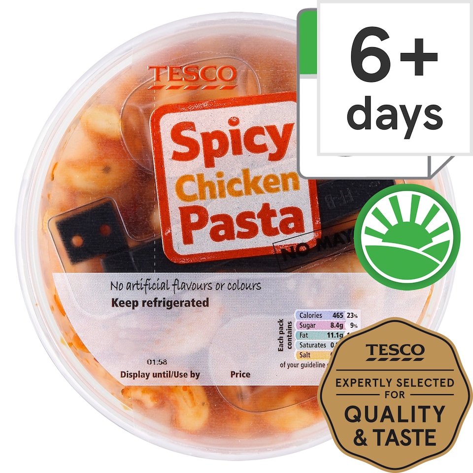 Tesco Spicy Chicken Pasta 275G