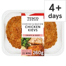 Tesco 2 Cheese and Bacon Chicken Kievs 260g