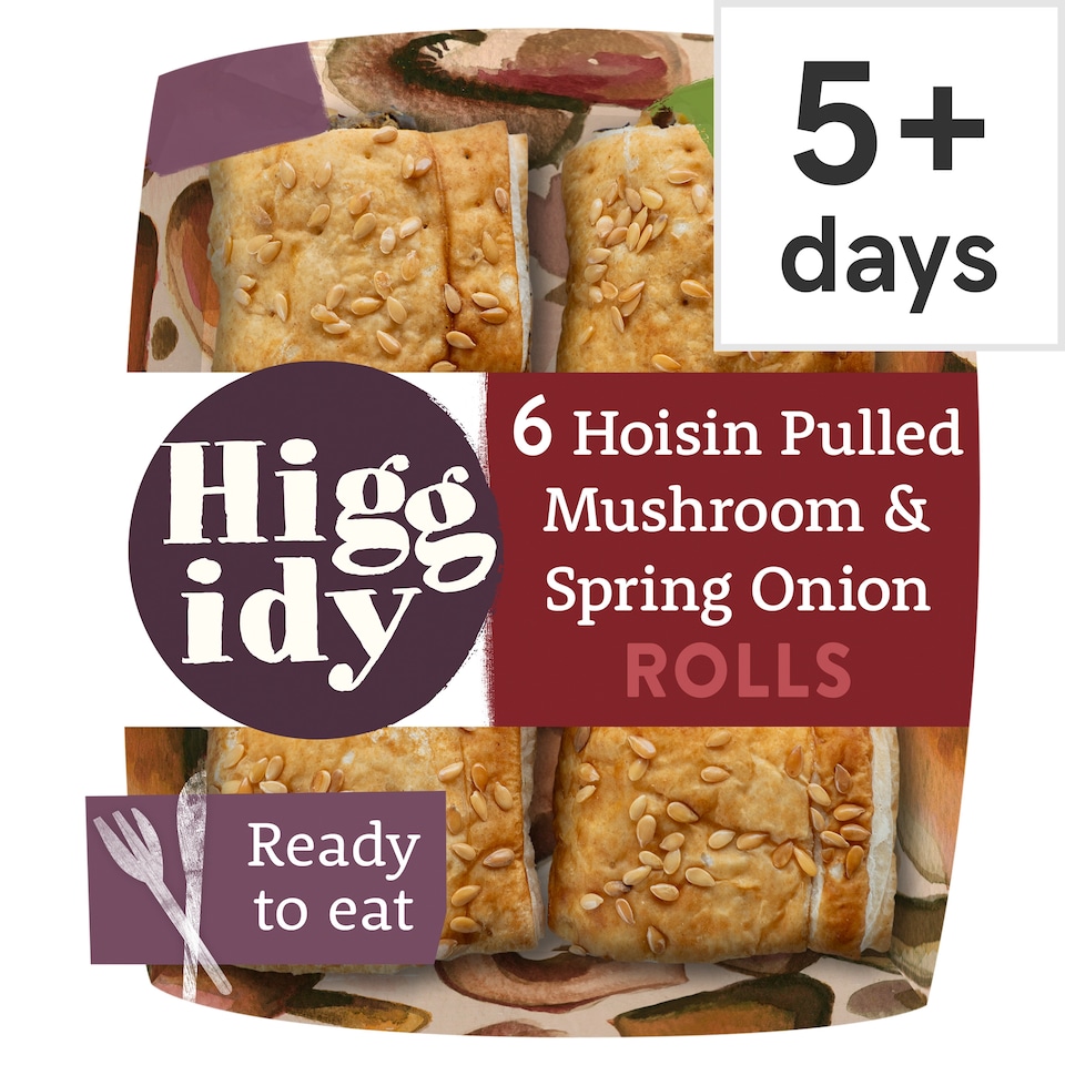 image 1 of Higgidy Hoisin Pulled Mushroom & Spring Onion Rolls 160g