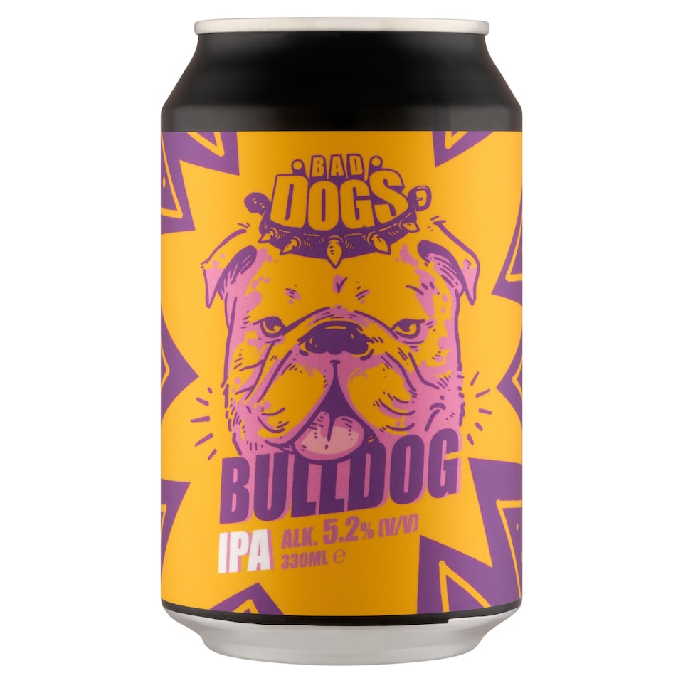 Bad Dogs Bulldog IPA Top-Fermented Unfiltered Beer 5,2% 330 ml