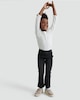 image 1 of F&F Girls Cotton Rich Flared Jeggings in Black