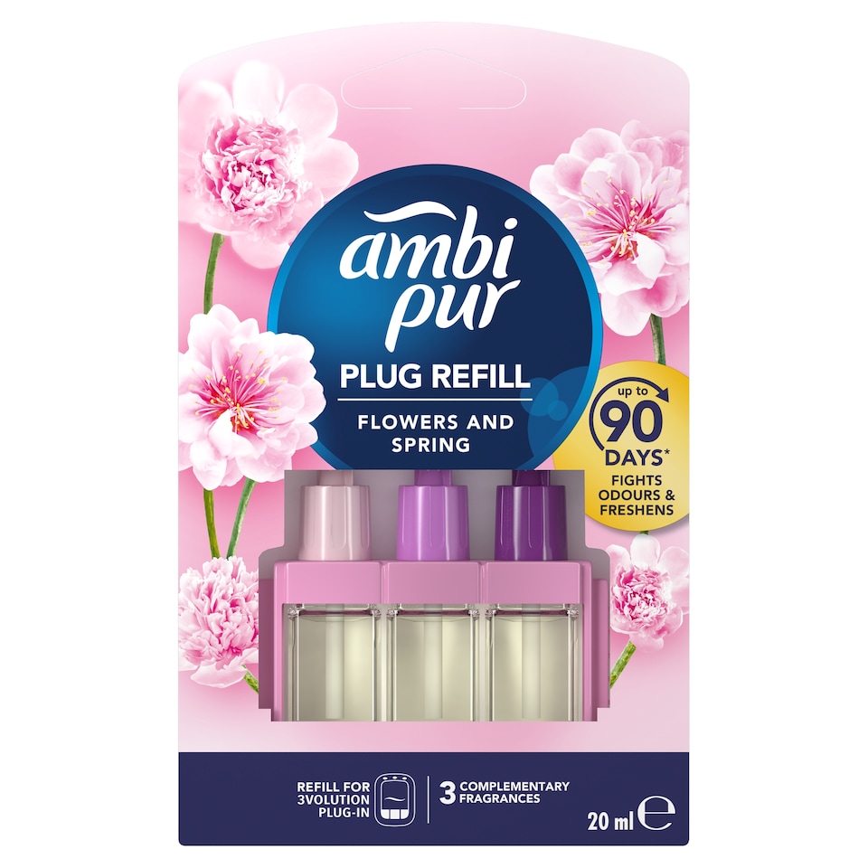 Ambi Pur Flowers & Spring Elektromos Légfrissítő-utántöltő, 20ml  1. kép